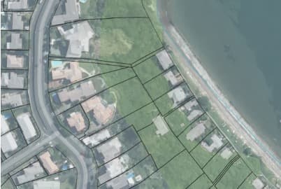 New Zealand LINZ cadastral map